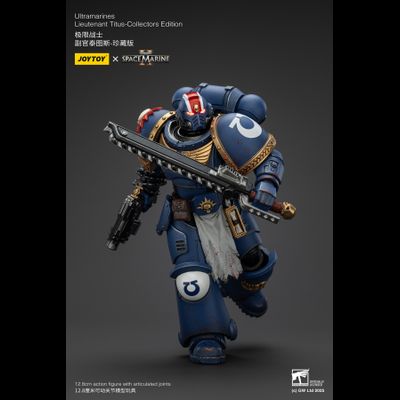 Тит, лейтенант Ультрамаринов (Warhammer 40k, Spacemarine II) - КОЛЛЕКЦИОННАЯ ФИГУРКА 1/18 Ultramarines Collectors Edition - Lieutenant Titus (JT01369) - JOYTOY