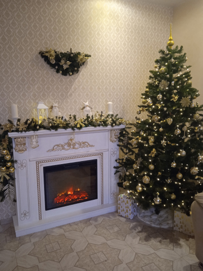 Электрический камин Византия WT с очагом Sparta 25.5 LED