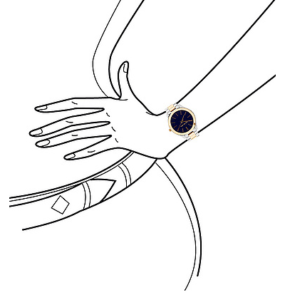 Часы Michael Kors с серебряно-золотистым браслетом