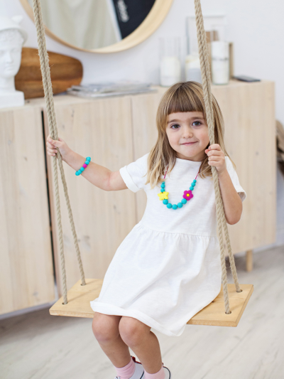 Набор Бабочка (бусы и браслет Цветок)