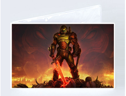 Обложка на студенческий билет Doom/ Дум №1