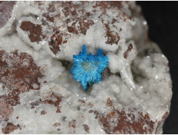 Кавансит, кристаллы на породе, Индия (52*42*17 мм, 49 г) №28635