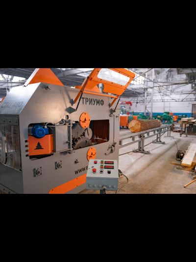 Промышленный брусовальный станок Триумф 16П480/Двухвальный  бревнопильный станок «Триумф-СБЦ480», от