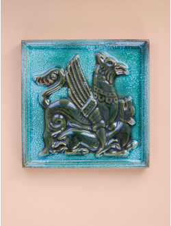 Изразцовая плитка "Славянские тени" // 16,5*16,5