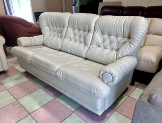 Эксклюзивный финский кожаный диван-кровать, новый.