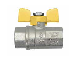 Кран шаровый ГАЗ 3/4" ММ бабочка [3891]