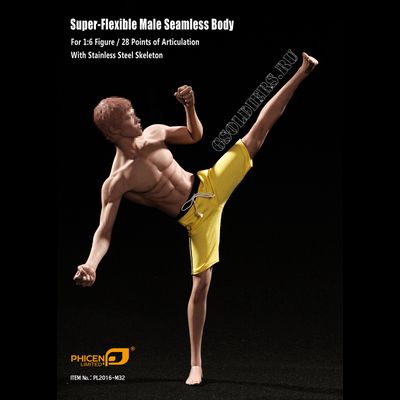 Супер-подвижное бесшовное мужское тело PL2016-M32 1/6 Super flexible Male Seamless Body - TBleague