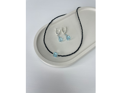 Комплект украшений шпинель/топаз