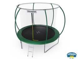 Батут DFC ULTRASPORT 10 ft с внутренней сеткой / лестница в комплекте