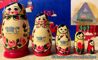 Матрешки Sochi 2014 (набор из 5 шт)