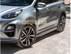 Пороги на Kia Sportage (2018-2021) Premium