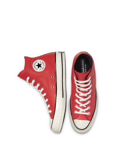 Кеды Converse Leather Chuck 70 High Top кожаные красные высокие