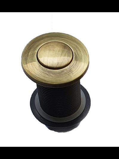 ПНЕВМАТИЧЕСКАЯ КНОПКА ДЛЯ ИЗМЕЛЬЧИТЕЛЯ, &quot;АНТИЧНАЯ ЛАТУНЬ&quot;