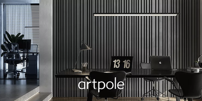 Гипсовая панель BARCODE BIG + LED артикул D-0009