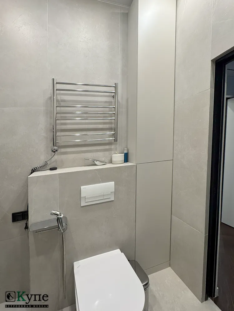 005 Шкаф-пенал. ЛДСП Egger U750 ST9 Ярко-серый