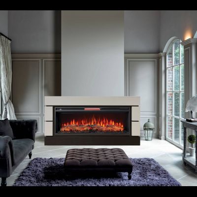 Линейный электрокамин Норман WT-B с очагом Joker 45