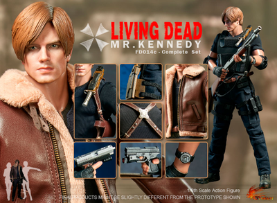 Леон С. Кеннеди (Resident Evil 4 Remake)  - Коллекционная ФИГУРКА 1/6 scale Mr.Kennedy complete set (FD014C) - Hot Heart