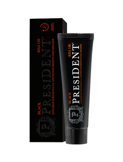 Зубная паста PRESIDENT Black (150 RDA) 50 мл.