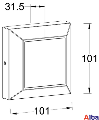 Накладной светильник LED W4021 Gb 4W