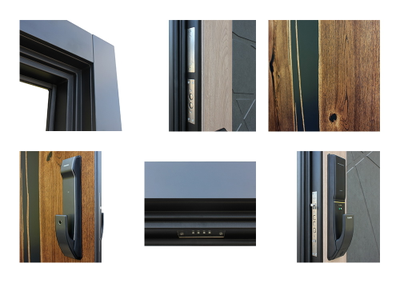 Стальная дверь   Слэб. Заказная модель.