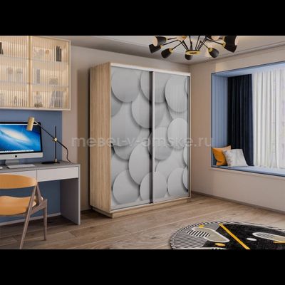 Шкаф-купе Дуо-Фото (Шары) 1200*450*2200