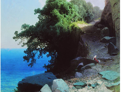 Картина обогреватель, репродукция Арсения Мещерского Морской вид