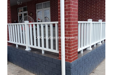 Ограждения ДПК 3D белые