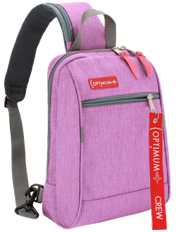 Рюкзак с одной лямкой - сумка на грудь Optimum XXL RL, сиреневый