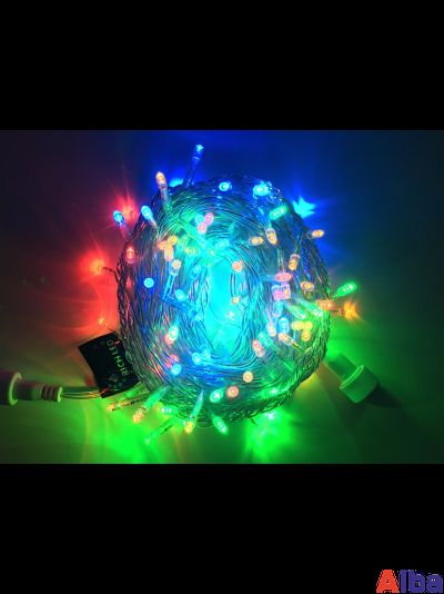 Гирлянда-Нить 10 м, 24В, МУЛЬТИ, IP54 ПВХ, мерцание