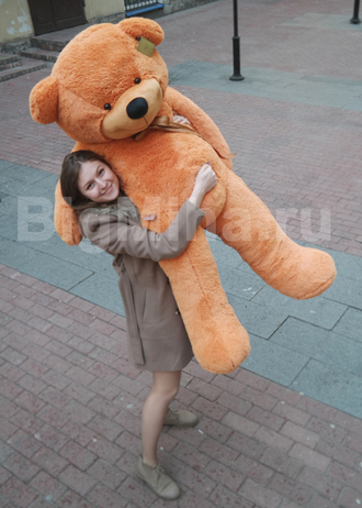 Плюшевый медведь 160 см карамельный  (Россия)