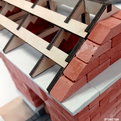 Конструктор керамический с деревянными элементами "Город из коробки"