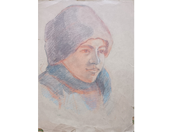 "Женский портрет" бумага карандаш 1930-е годы
