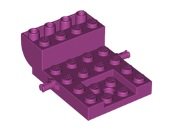 Vehicle, Base 4 x 6 x 1 2/3 Curved, Magenta (24055 / 6134237 / 6234377)
