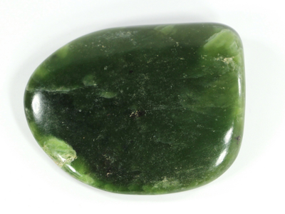 Нефрит, галтовка, Россия, Бурятия (68*55*16 мм, 105 г) №28287