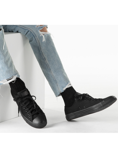 Кеды Converse All Star высокие черные мужские монохромные