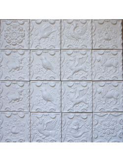 Керамическая плитка "Русские изразцы" (однотонная)