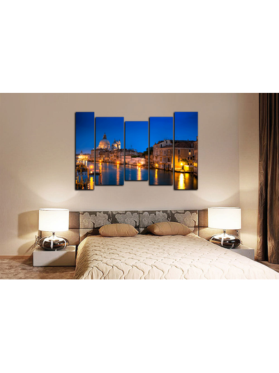 Модульная картина &quot;Красивый город на воде&quot;