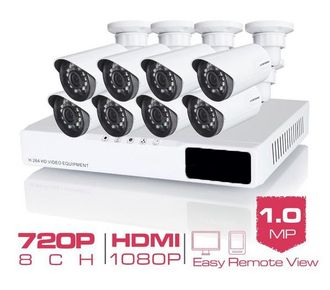 Готовый комплект видеонаблюдения h.view на 8 камер AHD