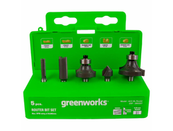Набор фрез (5 шт.) для фрезера Greenworks
