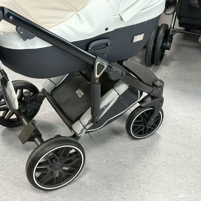 Детская коляска 3 в 1 Luxmom F2 Серый (Экокожа)