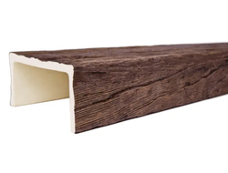 Декоративная балка из полиуретана. Полиуретановая фальшбалка Country Decor угловая пепел