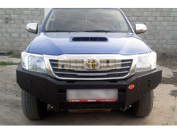Передний силовой бампер серии Трофи на Toyota HILUX VII 2011-2014 (02.011.03)