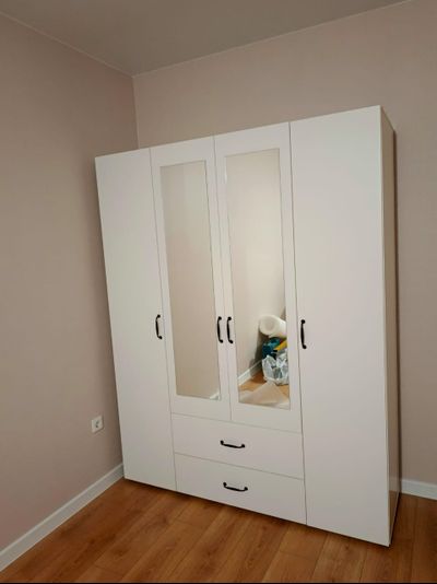 Эва ШК-020 шкаф 4х створчатый Белый (Улучшенная фурнитура)