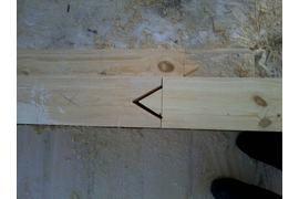 Стык бруса по длине.