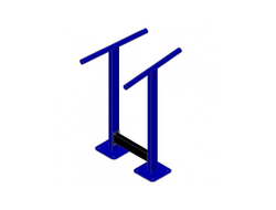 Уличный тренажер брусья Y-образные AVU022