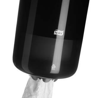 Диспенсер для рулонных полотенец с центральной вытяжкой Tork Elevation Mini M1 558008 пластиковый черный