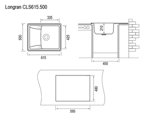 Кухонная мойка CLASSIC CLS 615.500