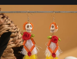 Серьги Санта Муэрта  3 вида