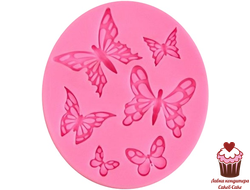 Молд Бабочки 6шт, круг
