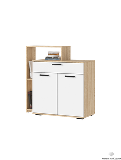 Санса КМ-01 Комод 1000 Сонома/Белый